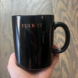 Black “F*** It” Mug